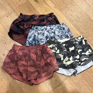 Lot of Lululemon running shorts.